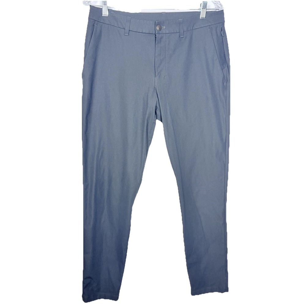 Lululemon Pants 32 x 30 Mens Commission ABC‎ Slim Gray Warpstreme Square dot